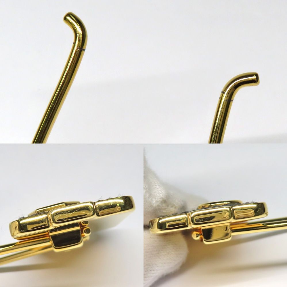 PRADA Key Ring Keychain Bag Charm Robot Leather Black Gold Authentic by JAPAN FS thumbnail 8