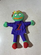 Letter People Vintage Hand Puppet Plush Abrams Mr Z - Zipping Zippers