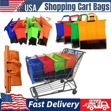 Reusable Trolley Shopping Cart Bags Grocery Organizer for Trolley Shopping Carts