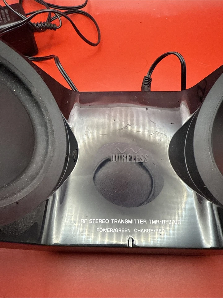 Sony RF Transmitter Base Charger w/ AC Adapter & Cables TMR-RF970R No Headphones - Image 3 of 4