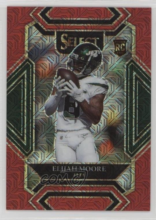2021 Panini Select Club Level Red Prizm 30/49 Elijah Moore #256 Rookie RC s5q