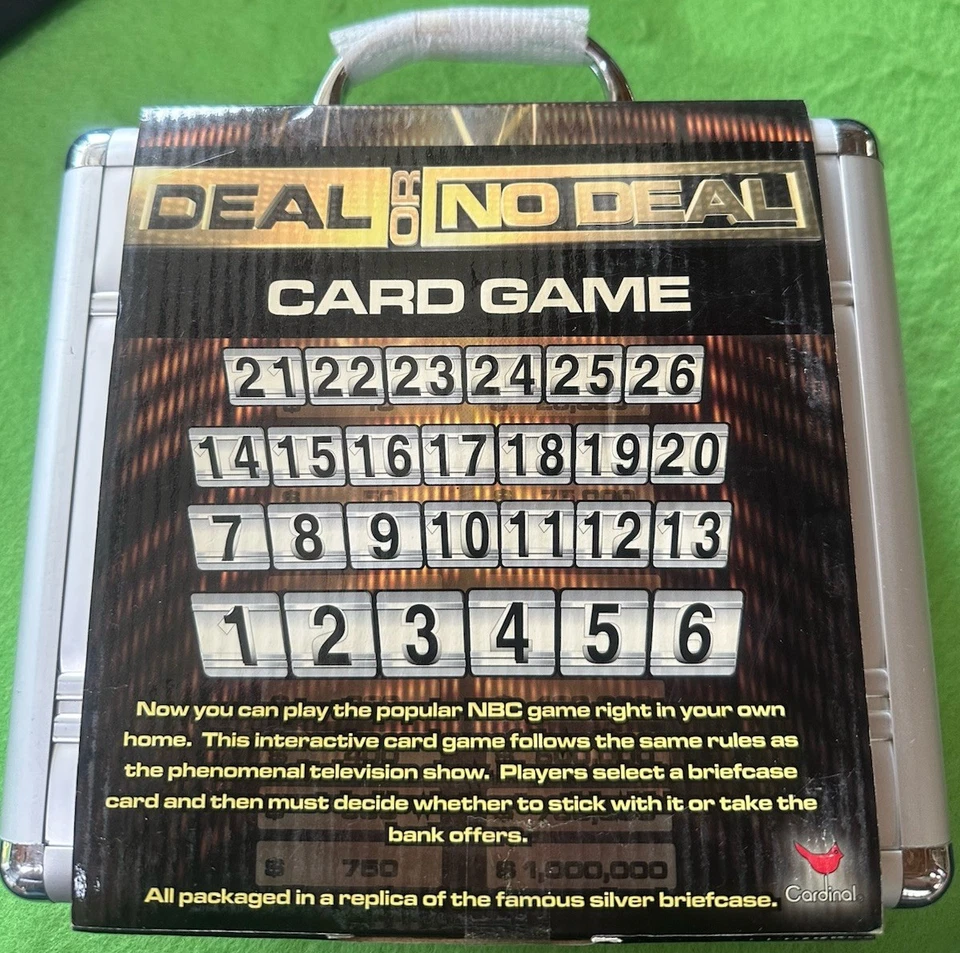 Deal Or No Deal Card Game in Silver Briefcase NEW Sealed - Image 2 of 2