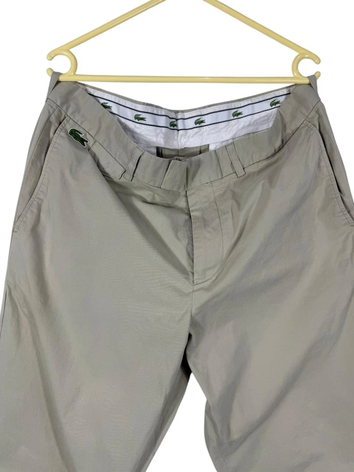 Pantalon décontracté Lacoste W34 L41 kaki pour homme avec 31 entrejambes - Photo 3/4