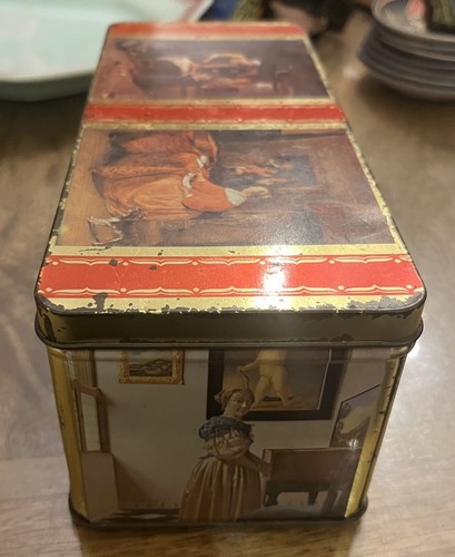 Vintage Metal Old Masters Biscuits Cream Cracker Tin - Rectangular - Picture 3 of 6