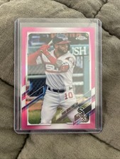 2021 Topps Chrome Magenta Refractor Yoan Moncada #186 White Sox /399