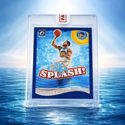 Stephen Curry Warriors Encased Display Card Premium Fan Display Mint - ENCASED