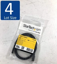 Lot of 4 NEW Startech.com 1M/3FT USB 3.1 Type C Male to Male Cable USB31CC1M