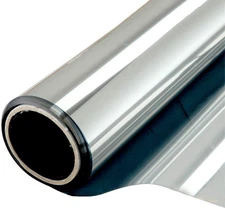 Window Film One Way Mirror Vinyl Daytime Privacy Static Non-Adhesive Decorative 