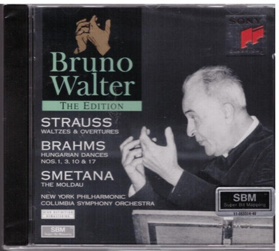 Strauss J.: Walzer & Ouvertüre - Brahms: 4 Ungarische Tänze / Bruno Walter - CD