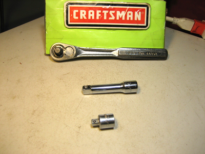 #ad CRAFTSMAN Quick Release Rachet 3 8quot;Drive 7.75quot;Long EXTRAS USA $29.95