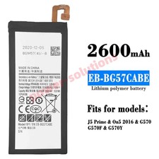 For Samsung Galaxy On5 2016 G570F J5 Prime G570Phone Battery EB-BG57CABE 2600mAh