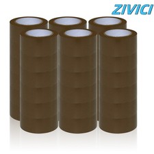 36 Rolls Premium Brown Packing Tape 2 Mil 2"x110 Yards Carton Sealing Tape