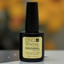 CND Shellac LED/UV Original Top Coat 0.5oz Box • Gel‑Finish • Long‑Lasting Shine