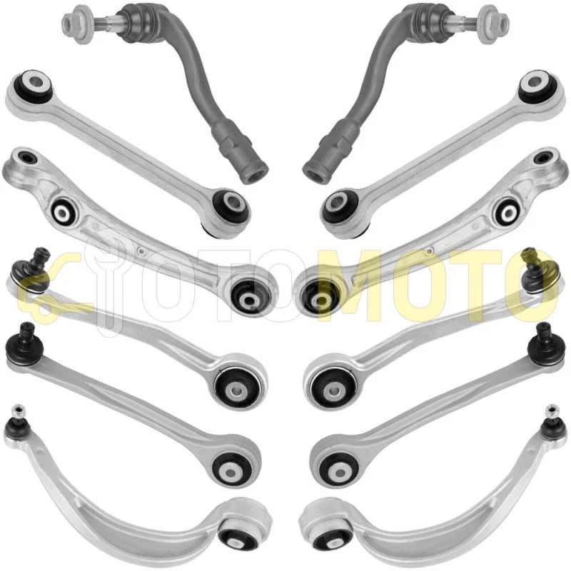 AUDI A8 4H 09-18 TRIANGLE BRAS DE SUSPENSION ROTULE BIELLETTE BARRE STAB AVANT O - Photo 1/1
