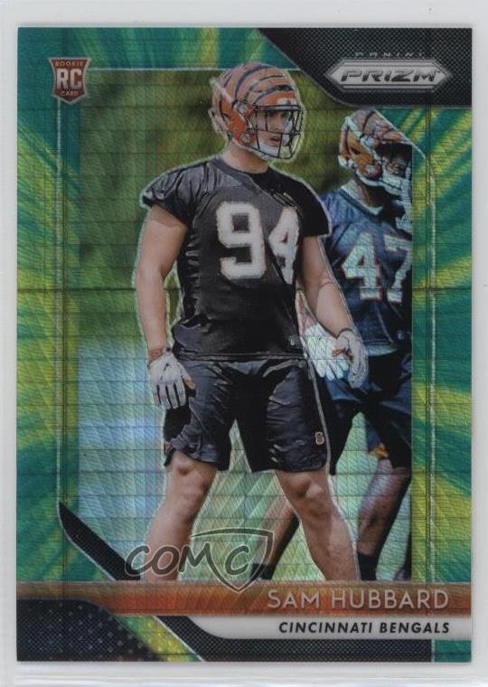 2018 Panini Prizm Rookie Hyper Prizm 207/275 Sam Hubbard #266 Rookie RC ww1