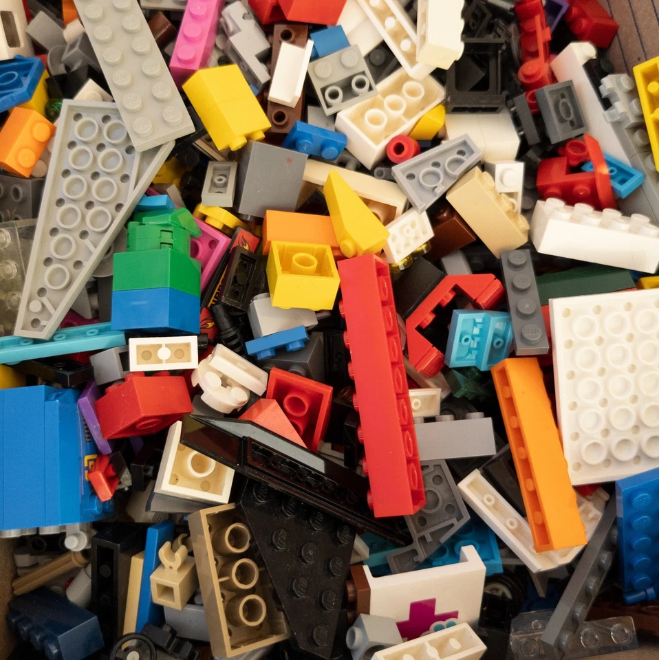 2 lbs LEGO Bulk Lot – Random Bricks Plates Parts Mixed Pieces for Building - Image 4 of 4