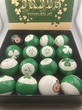 Vigma Irish Billiard Ball Set-Complete in NM Cond No Marks