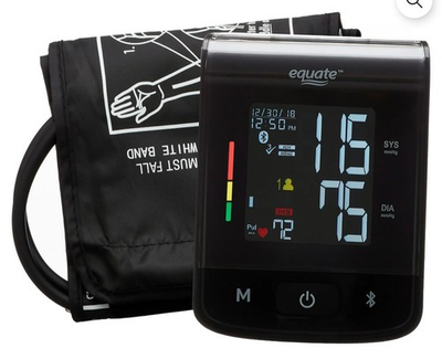 #ad Equate Premium Upper Arm Blood Pressure Monitor and Wide Range Arm Cuff with... $55.00