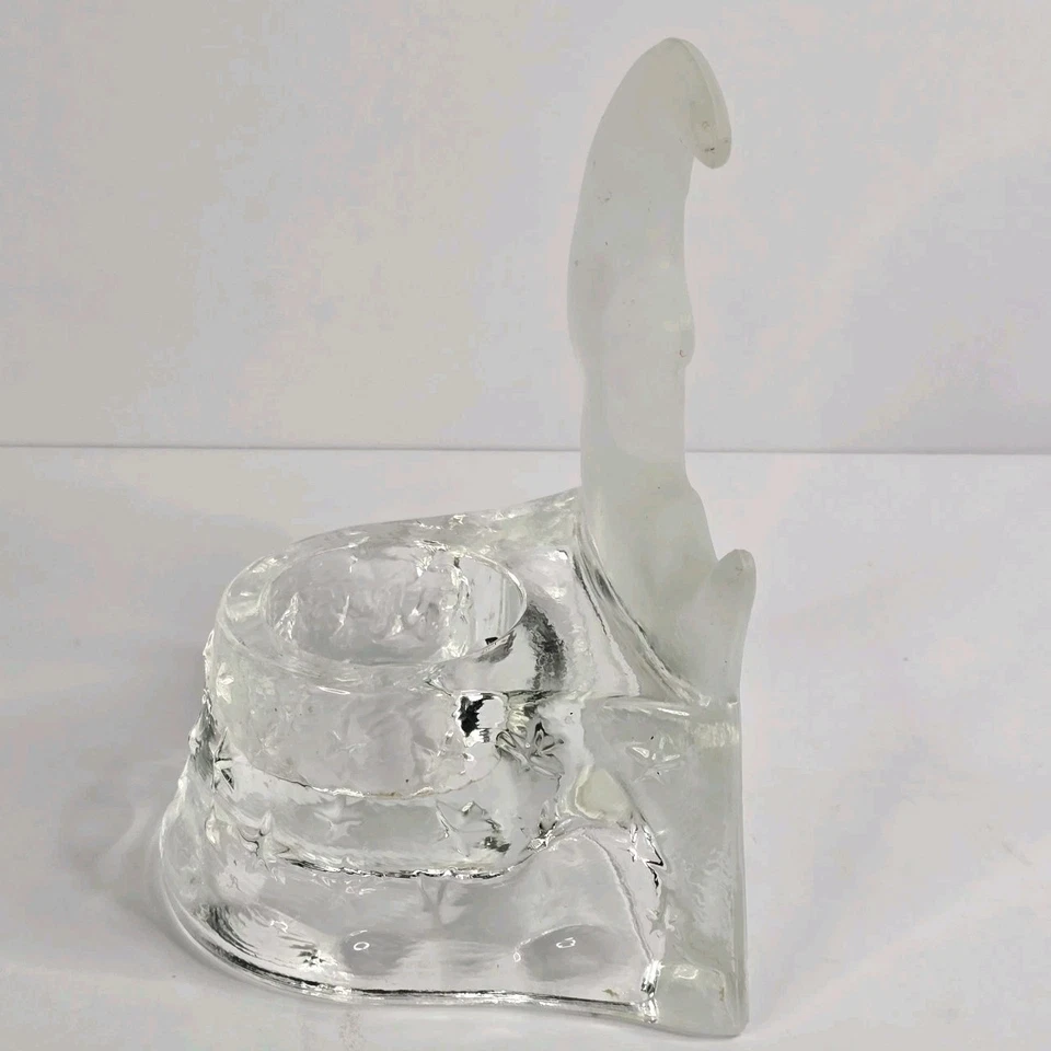 Candelabro votivo esmerilado luna y estrellas celestiales de colección luz de té lunar Foto 3 de 4