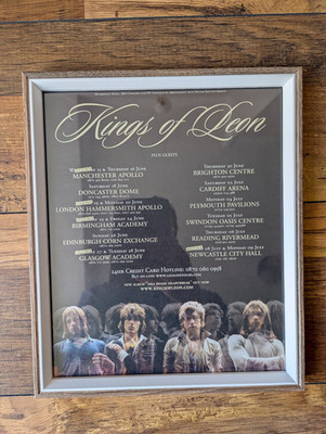 Kings of Leon 2005 UK Tour Dates Framed Original NME Page Ideal Gift