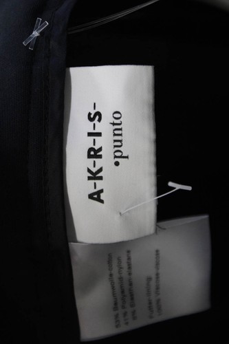 Akris Punto Women[s Hook Closure Flat Front Straight Leg Pants Black Size 10 - Picture 7 of 7