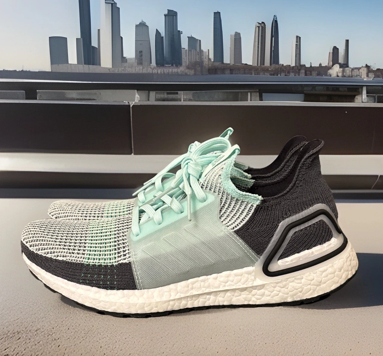 Adidas UltraBOOST 19 Running Shoes 'Ice Mint' Size 9, F35244, NIB