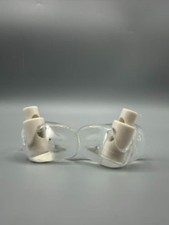 White Base Black Jumpman With Clear Holder Lace Locks for Retro V VI Shoes