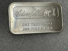 Vintage Engelhard Style Silvertowne 1 Troy Oz .999 Fine Silver Bar