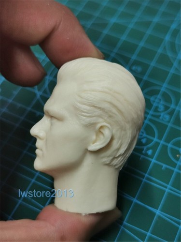 1/12 Leonardo DiCaprio Head Sculpt Carved For 6" Male Action Figure Body Toys - Picture 4 of 6