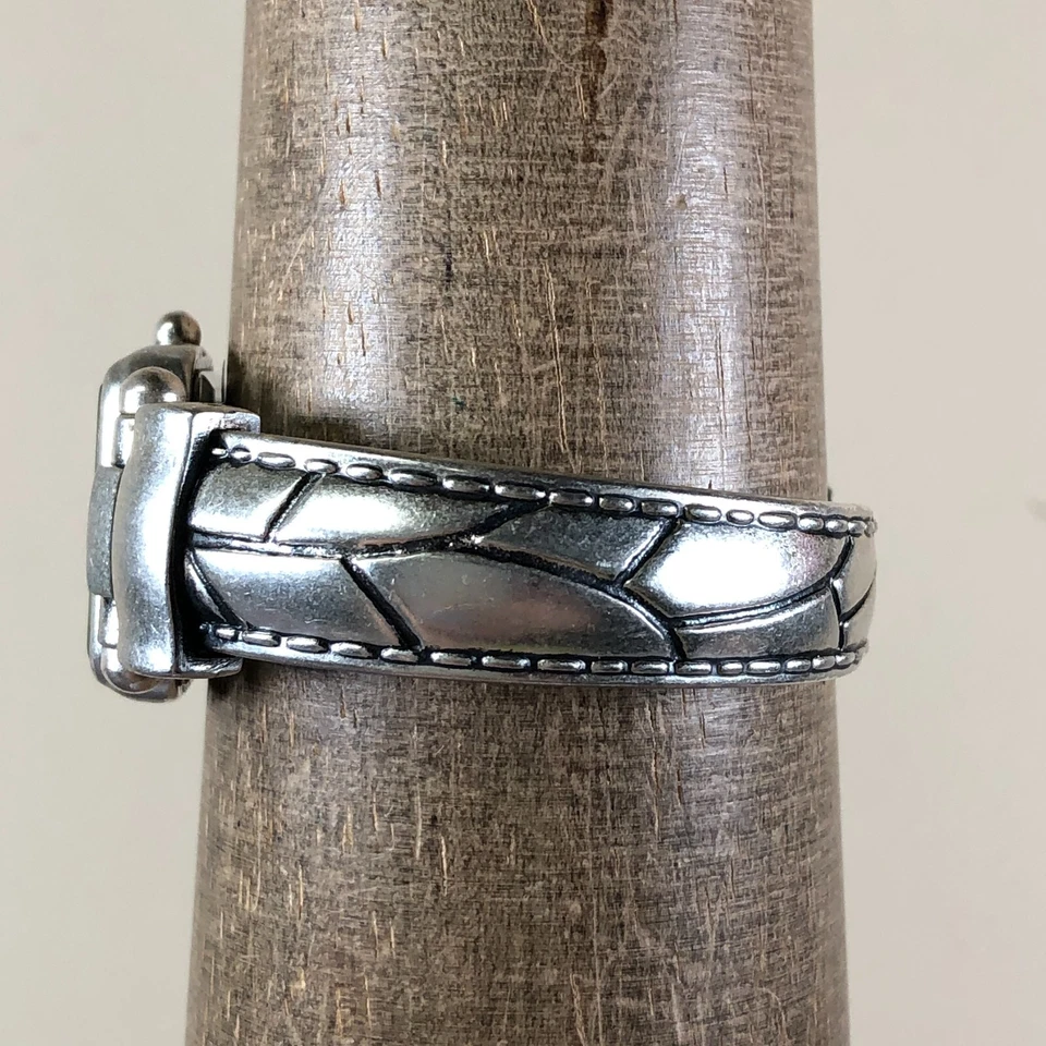 Chico's Women CH-203 Silver Tone Bangle Square Quartz Analog 25mm Watch 6 1/2" - Image 3 of 4