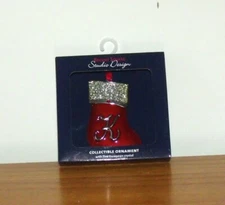 Regent Square Collectible Boot Ornament with Initial 'K'