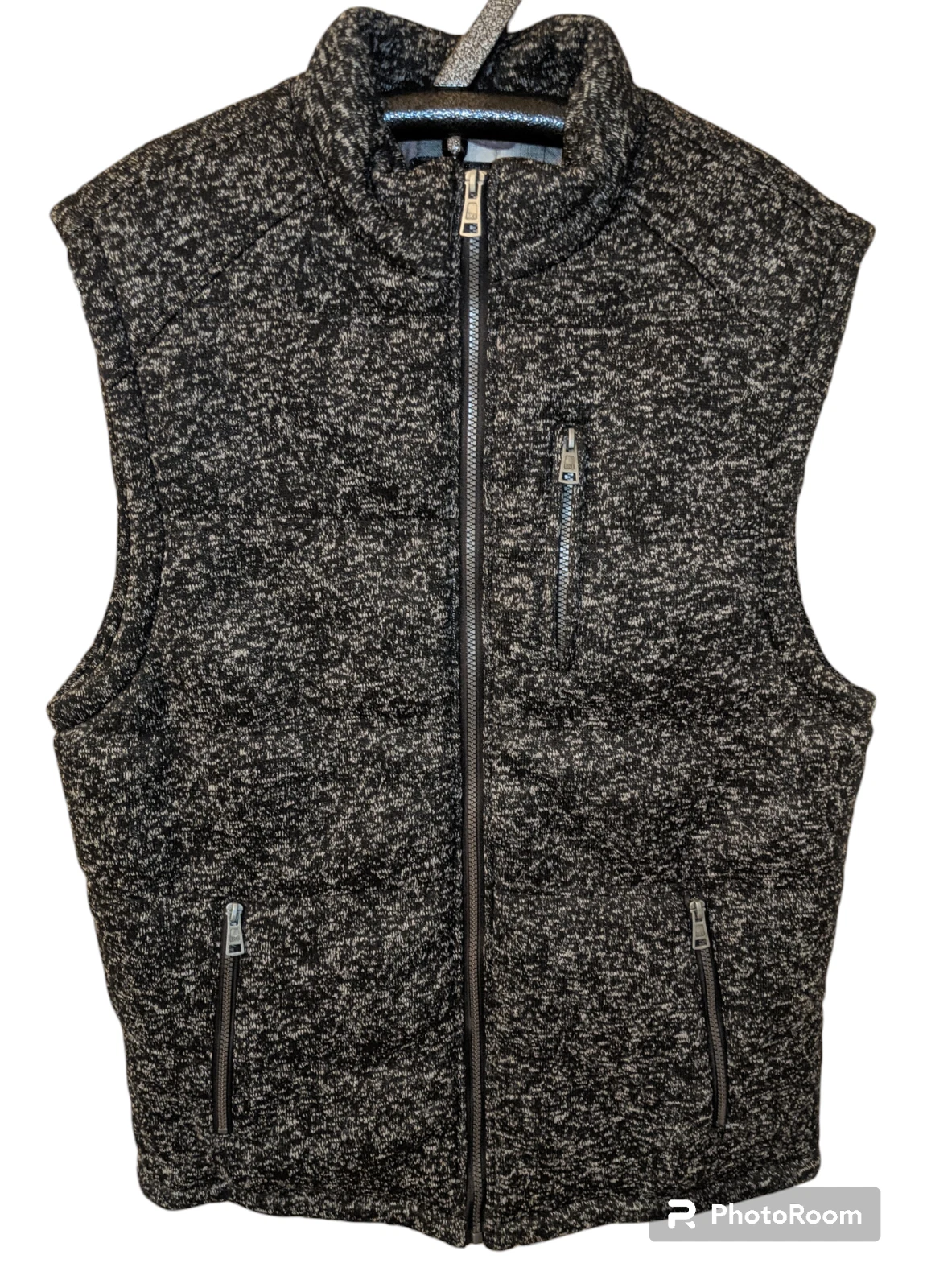 BKE Plush Jacket Vest Outdoor Flannel Quilt Lined Filled Mens Sz XXL Gray