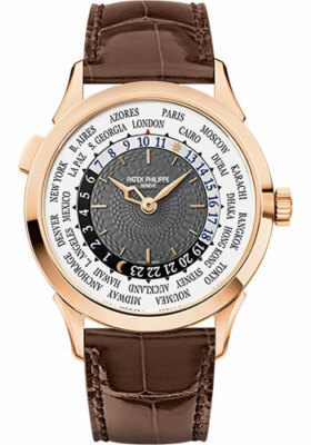 Patek Philippe 5230R-001 World Time Rose Gold 38.5mm New Model Charcoal Dial