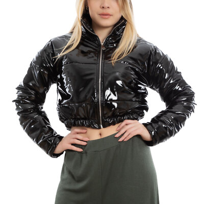 TOOCOOL VI-7688 Women's Padded Down Jacket Short Zip Jacket Shiny