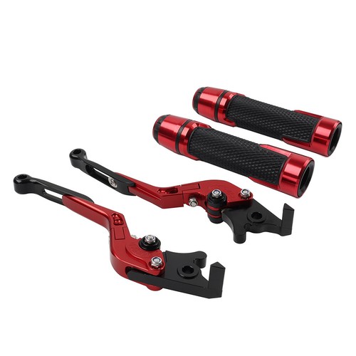 CNC Brake Clutch Levers Handlebar Grips Sets For Aprilia RSV4 RSV4-R RS660 Red - Picture 10 of 10