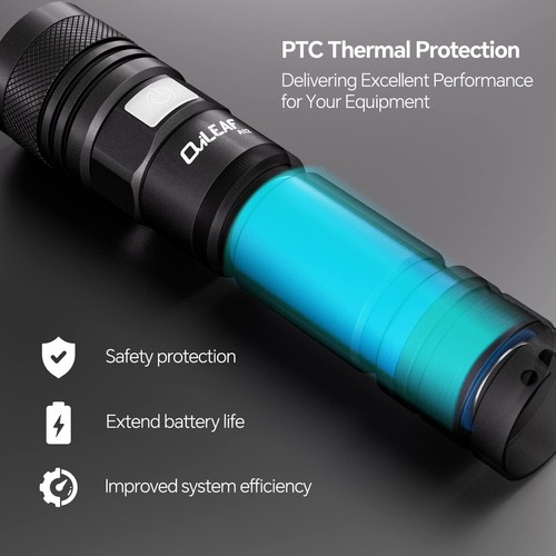 Rechargeable LED Torch 1000 Lumens Adjustable Focus Pocket Flashlight Travel - Picture 5 of 7