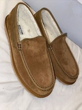 Men  s 8 Kenneth cole slippers Textile Lining Chestnut Slip On Sherpa Lined NEW