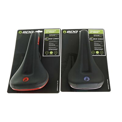 SDG BEL-AIR V3 MAX Lux-Alloy Rail Bike Saddle 260 x140mm Black/Fuel or Red