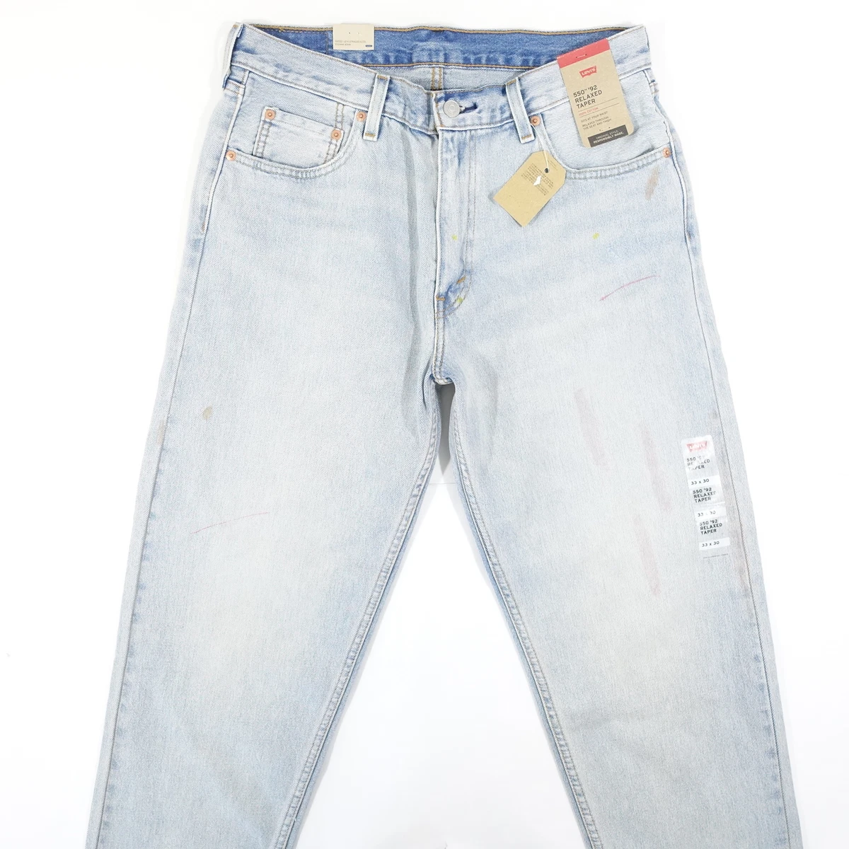 LEVIS 550 92 0002 IN THE WAVES STAINED DISTRESSED 33X30 RELAXED