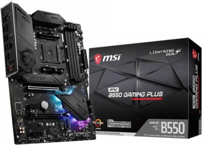 MSI MPG B550 Gaming Plus Motherboard | ATX | AMD Ryzen | Sockel AM4