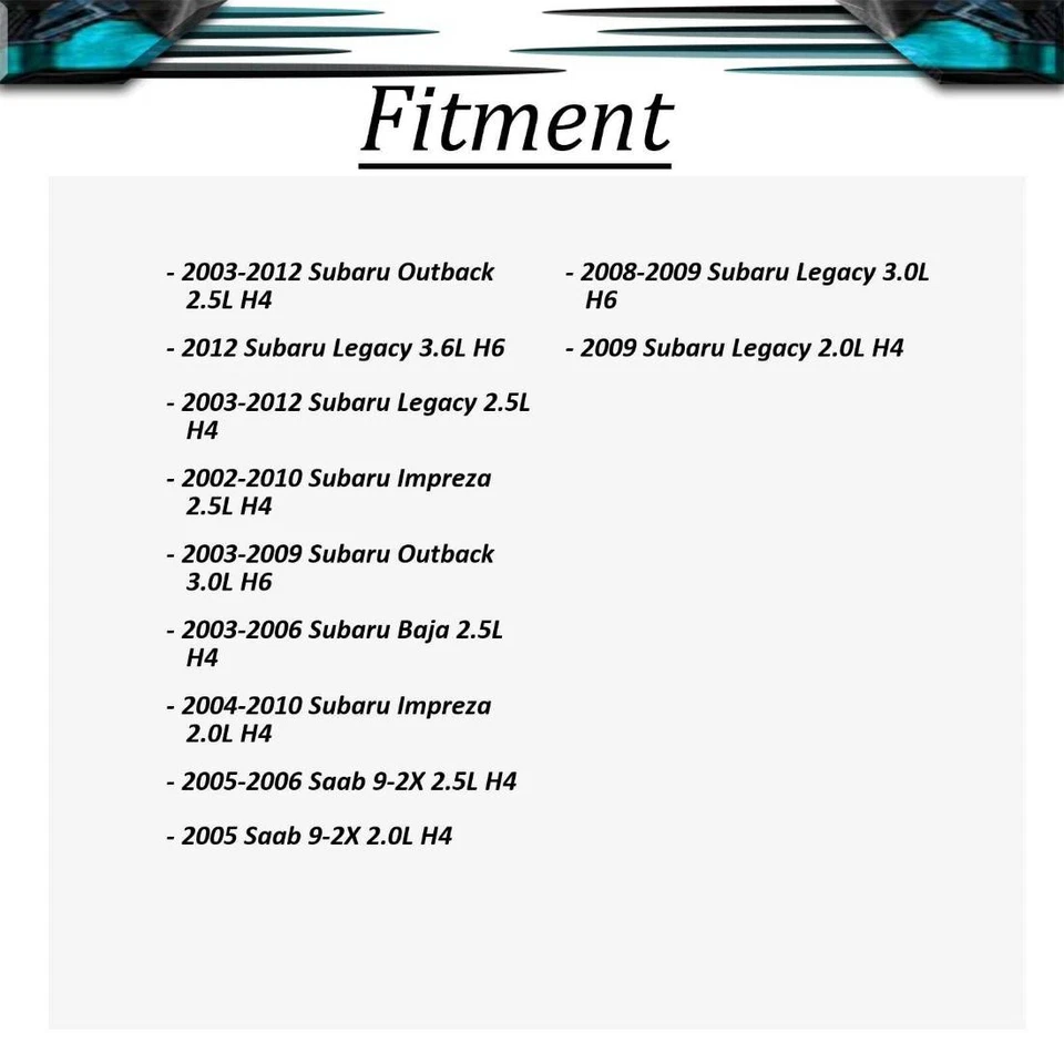 Kit de herrajes de freno delantero para Subaru Legacy 3,0 L 2008-2009 Foto 2 de 3