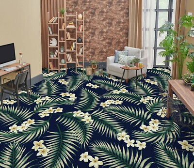 3D White Plum PKE2673 Floor WallPaper Murals Wallpaper Mural Print Bea