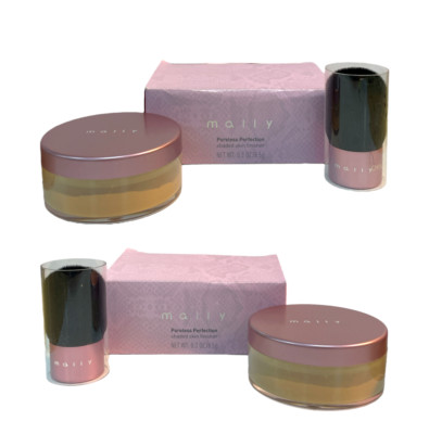 Mally Poreless Perfection Shaded Skin Finisher (0.3oz/ 8.5g | Tan) NEW; Lot Of 2