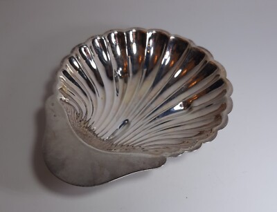 Vintage Shell Bowl CHRISTOFLE France Silver Tray cm 21 Design