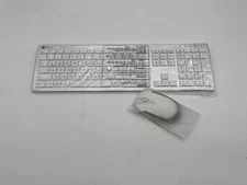 iClever Wireless Keyboard Mouse Set, German QWERTZ, 2.4GHz, White/Silver