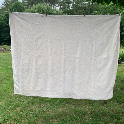 Linen and Things Duvet Cover Twin 68 X 86 Off White Thick Jacquard Excellent
