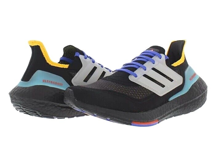 Adidas Ultraboost 21 Red Black White Orange Blue Running Training Shoes  Womens