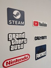 Gamer Signs 3D Printed Perfect for your Mancave / Home Bar / Gamer / Games Room