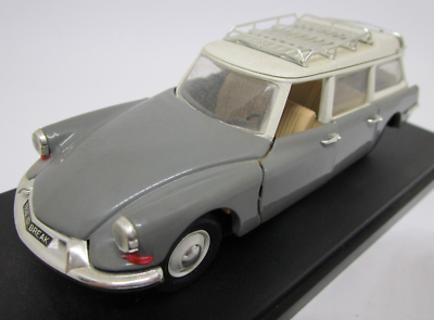 Miniature Quiralu Surber 1:43 - Citroën ID 19 Commerciale 1958 Orange Toit Blanc