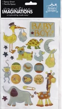 Renae's House Creative Imaginations Baby Boy Scrapbook Stickers New